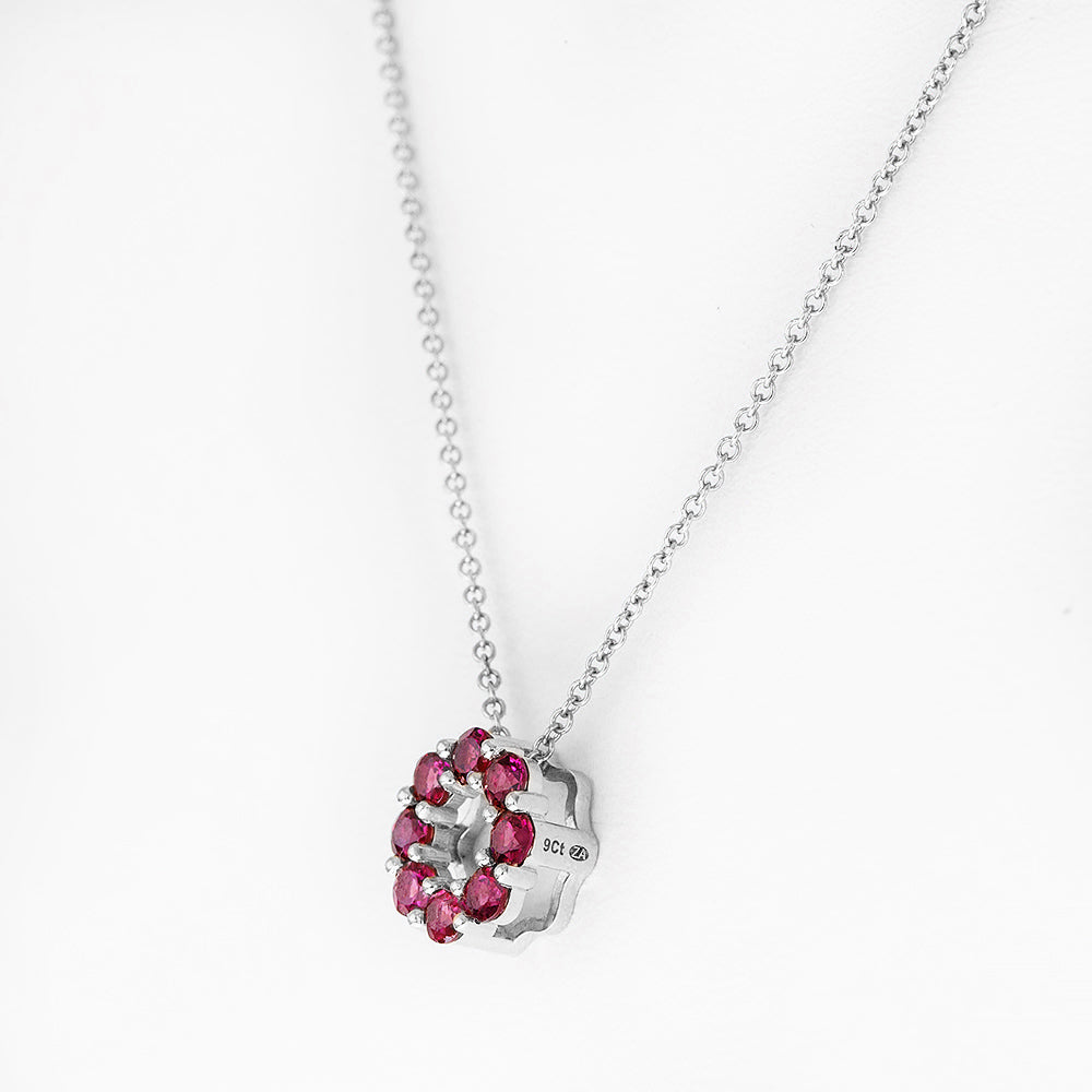 Circle of Life Necklace - Rhodolite - Victoria's Jewellery
