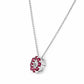 Circle of Life Necklace - Rhodolite