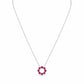 Circle of Life Necklace - Rhodolite