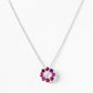 Circle of Life Necklace - Rhodolite