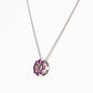 Circle of Life Necklace - Rhodolite