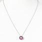 Circle of Life Necklace - Rhodolite