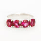 Celine, a Four Stone Rhodolite Half Eternity Ring - Victoria's Jewellery