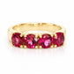 Celine, Rhodolite Half Eternity Ring