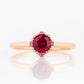 Evie, Lab Ruby and Diamond Engagement Ring - Victoria's Jewellery