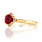 Evie, Lab Ruby and Diamond Engagement Ring - Victoria's Jewellery