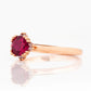 Evie, Lab Ruby and Diamond Engagement Ring - Victoria's Jewellery