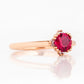 Evie, Lab Ruby and Diamond Engagement Ring - Victoria's Jewellery