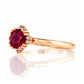 Evie, Lab Ruby and Diamond Engagement Ring - Victoria's Jewellery