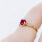 Evie, Lab Ruby and Diamond Engagement Ring - Victoria's Jewellery