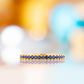 Emma, Blue Sapphire Half Eternity Ring - 1.5mm