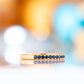 Emma, a Blue Sapphire Half Eternity Ring - Victoria's Jewellery