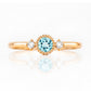 Milly, a Sky Blue Topaz and Lab Diamond Ring - Victoria's Jewellery