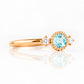Milly, a Sky Blue Topaz and Lab Diamond Ring - Victoria's Jewellery
