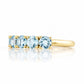 Annie, a Sky Blue Topaz Half Eternity Ring - Victoria's Jewellery