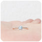 Tulip, a Six Claw Sky Blue Topaz Ring