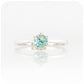 Tulip, a Six Claw Sky Blue Topaz Ring