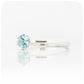 Tulip, a Six Claw Sky Blue Topaz Ring