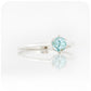 Tulip, a Six Claw Sky Blue Topaz Ring