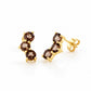 Laurel, a Smoky Quartz Stud Earring - Victoria's Jewellery