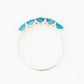 Danelle, a Swiss Blue Topaz Half Eternity Trellis Ring