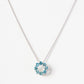 Circle of Life Necklace - Swiss Blue Topaz