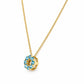 Circle of Life Necklace - Swiss Blue Topaz