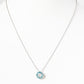 Circle of Life Necklace - Swiss Blue Topaz