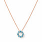 Circle of Life Necklace - Swiss Blue Topaz