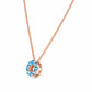 Circle of Life Necklace - Swiss Blue Topaz