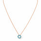Circle of Life Necklace - Swiss Blue Topaz