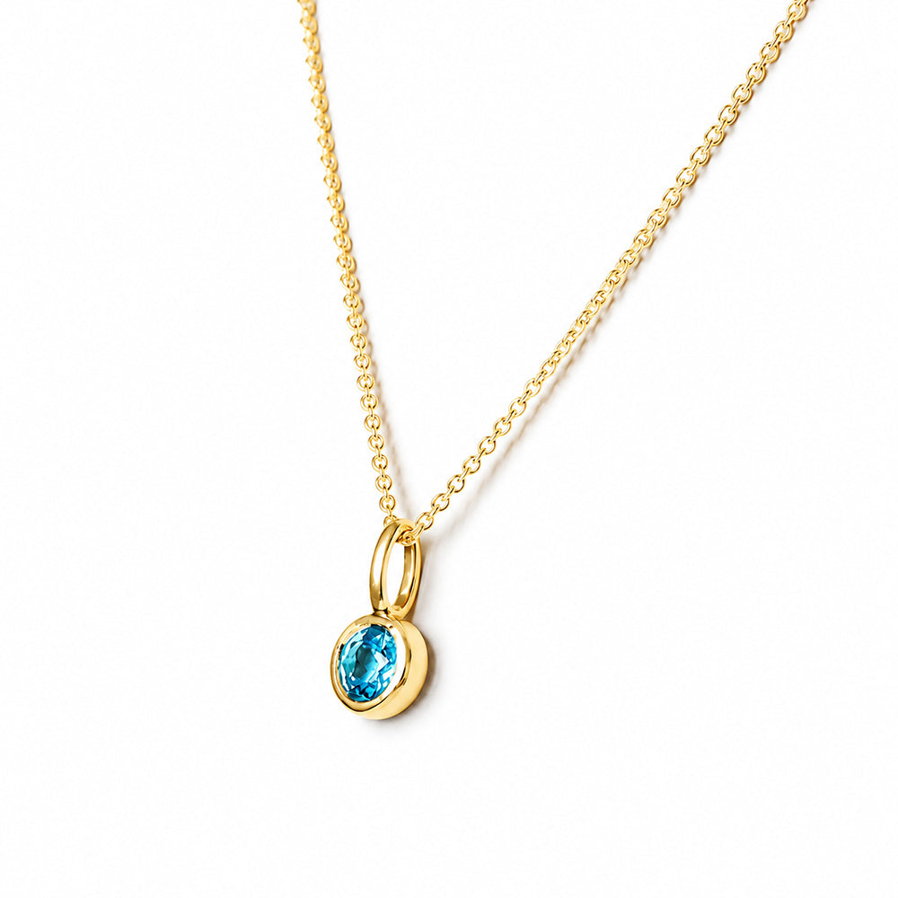 Lexi, Swiss Blue Topaz Pendant