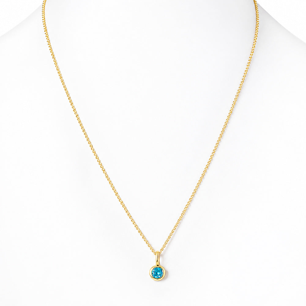 Lexi, Swiss Blue Topaz Pendant