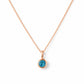 Lexi, Swiss Blue Topaz Pendant