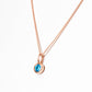 Lexi, Swiss Blue Topaz Pendant