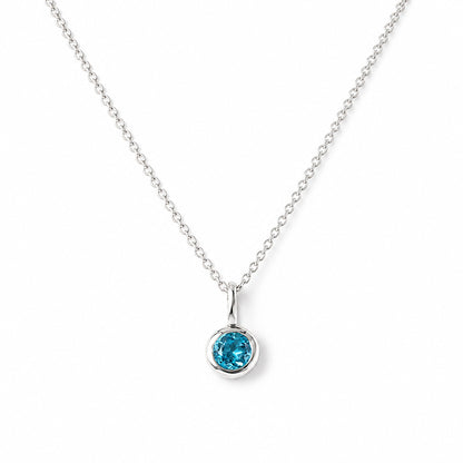 Lexi, Swiss Blue Topaz Pendant