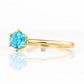 Tulip, a Six Claw Swiss Blue Topaz Ring - Victoria's Jewellery