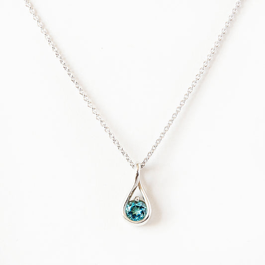 Savannah, Swiss Blue Topaz Necklace