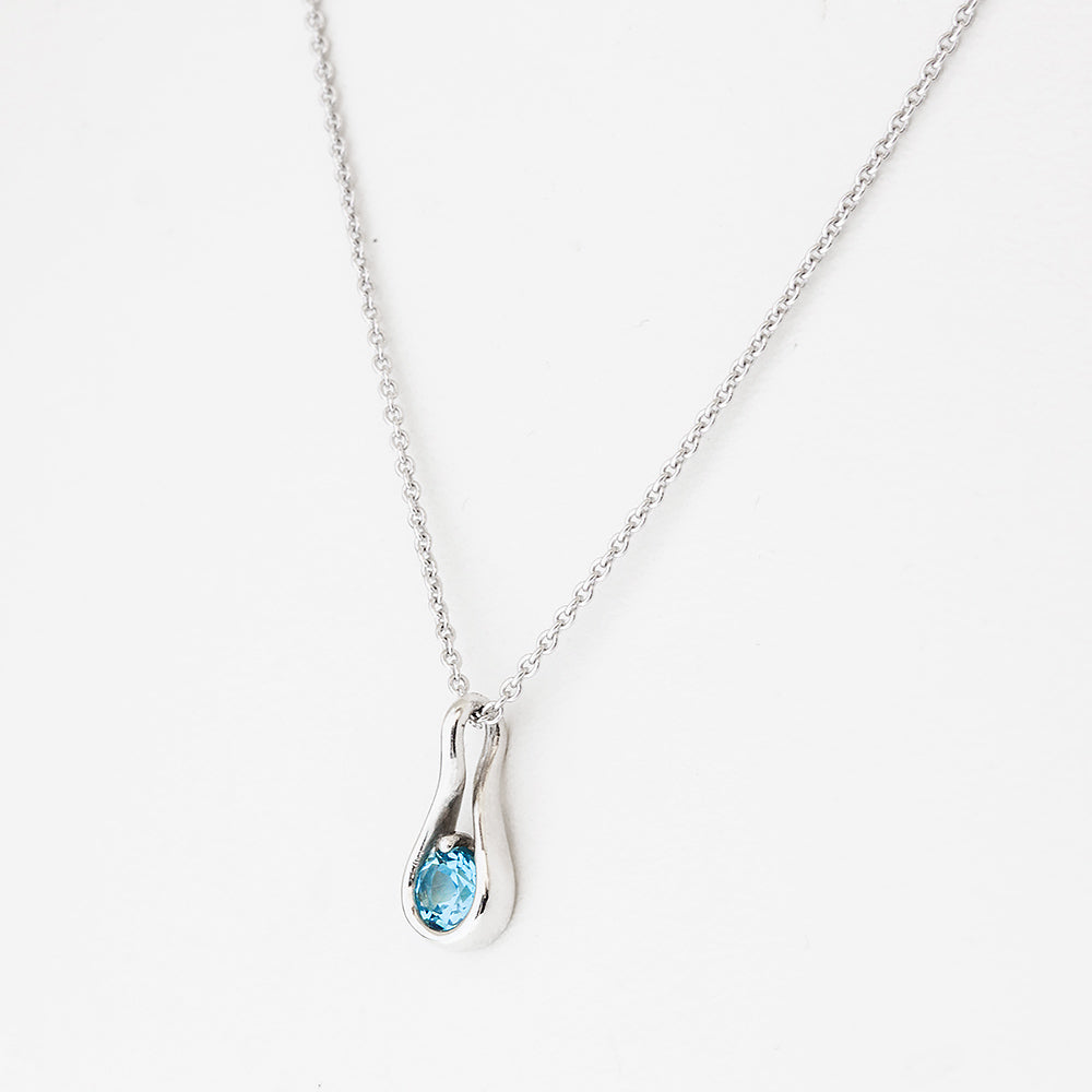 Savannah, Swiss Blue Topaz Necklace