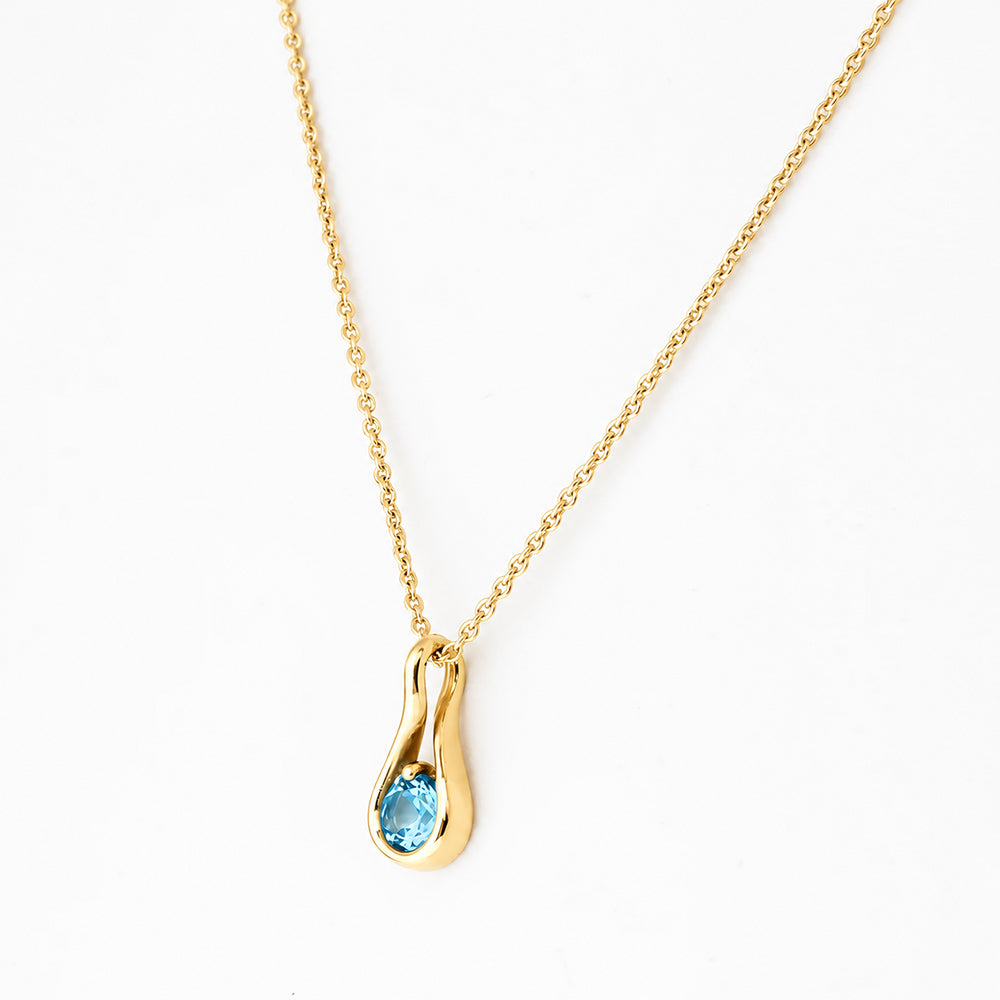 Savannah, Swiss Blue Topaz Pendant