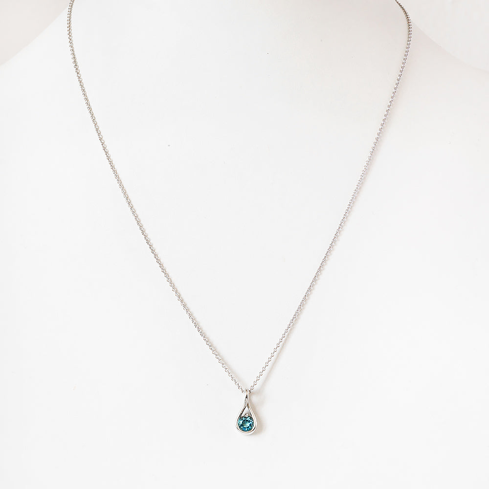 Savannah, Swiss Blue Topaz Necklace
