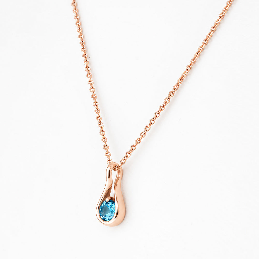 Savannah, Swiss Blue Topaz Pendant