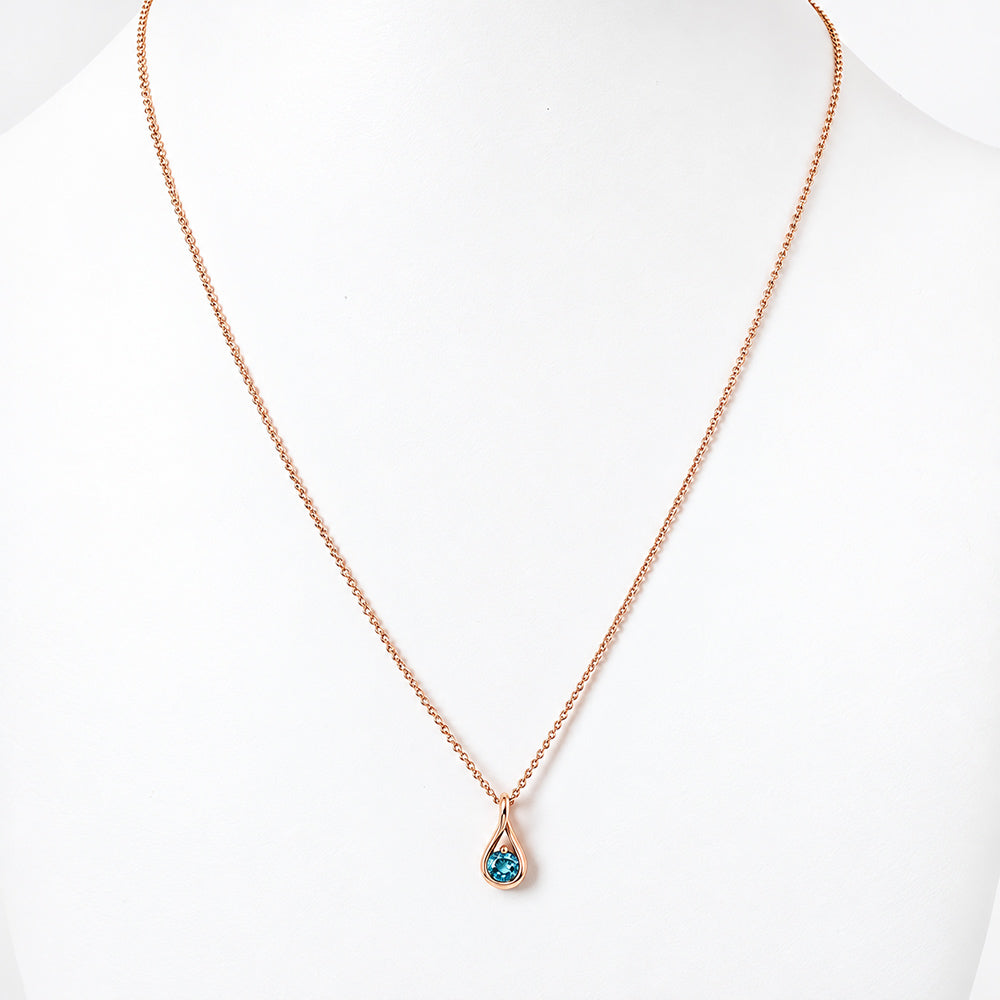 Savannah, Swiss Blue Topaz Pendant