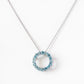 Medium Circle of Life, Swiss Blue Topaz