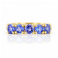 Annie, a Tanzanite Half Eternity Ring - Victoria's Jewellery