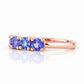Annie, a Tanzanite Half Eternity Ring - Victoria's Jewellery
