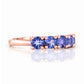 Annie, a Tanzanite Half Eternity Ring - Victoria's Jewellery