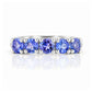 Annie, a Tanzanite Half Eternity Ring - Victoria's Jewellery
