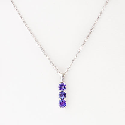 Rio, a Tanzanite Trilogy Pendant - Victoria's Jewellery