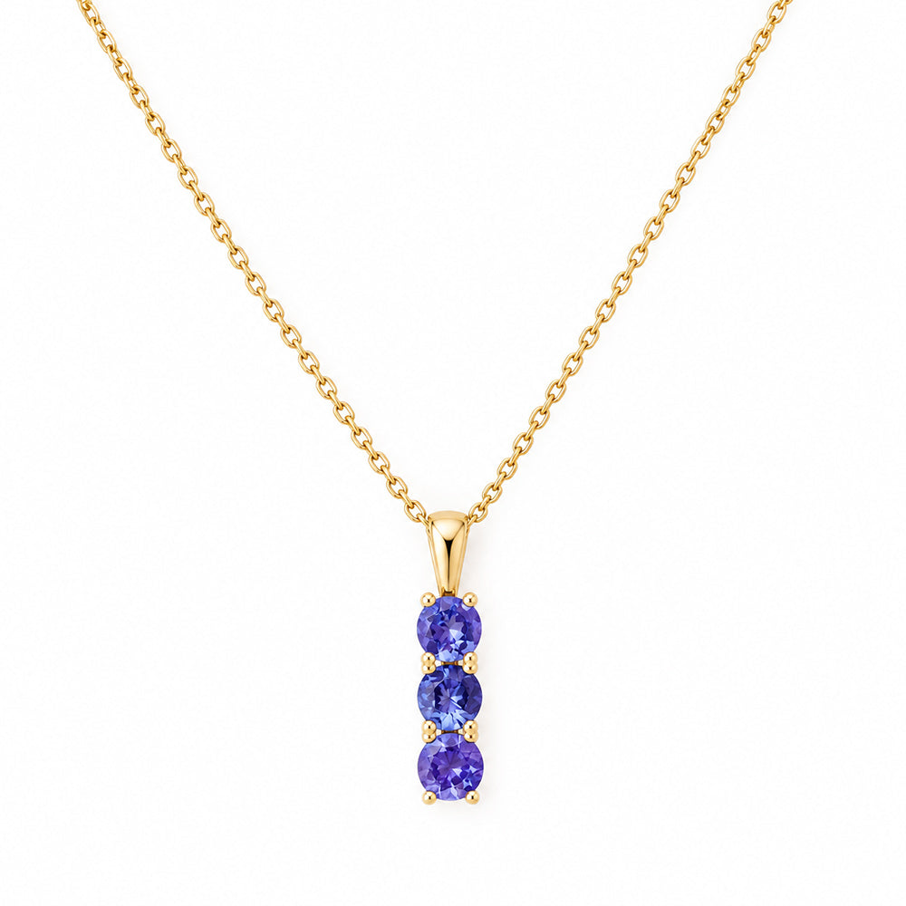 Rio, a Tanzanite Trilogy Pendant